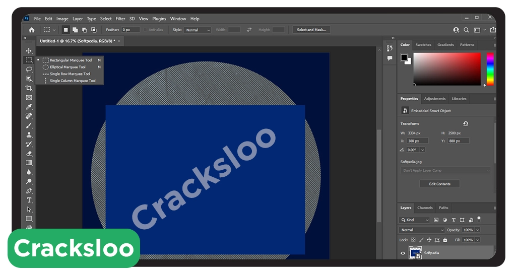 Interface Of Adobe Photoshop CC Crack