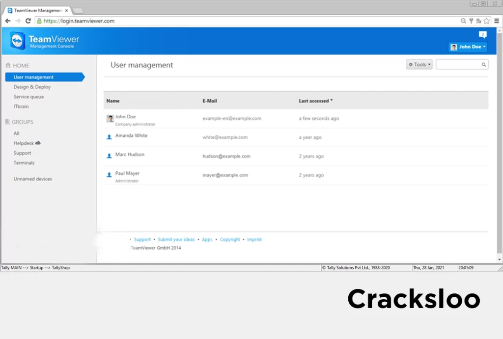 Interface Of TeamViewer Crack