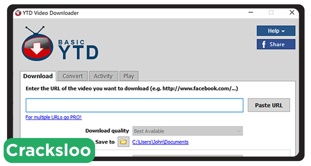 Interface of YTD Video Downloader Pro Crack